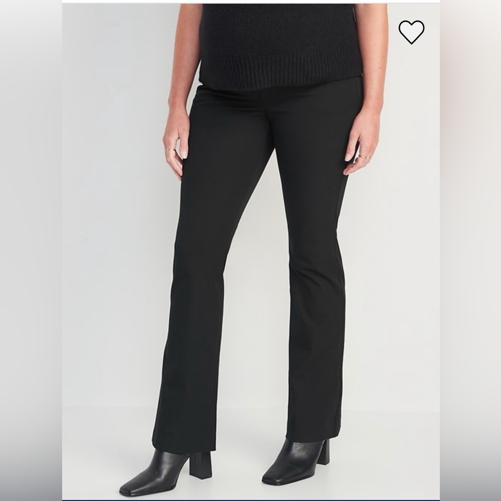 Old Navy Maternity Black Boot-Cut Pants